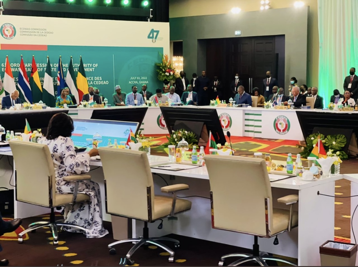 CEDEAO: Fin du sommet d'Accra sur le Mali, Guinée et Burkina